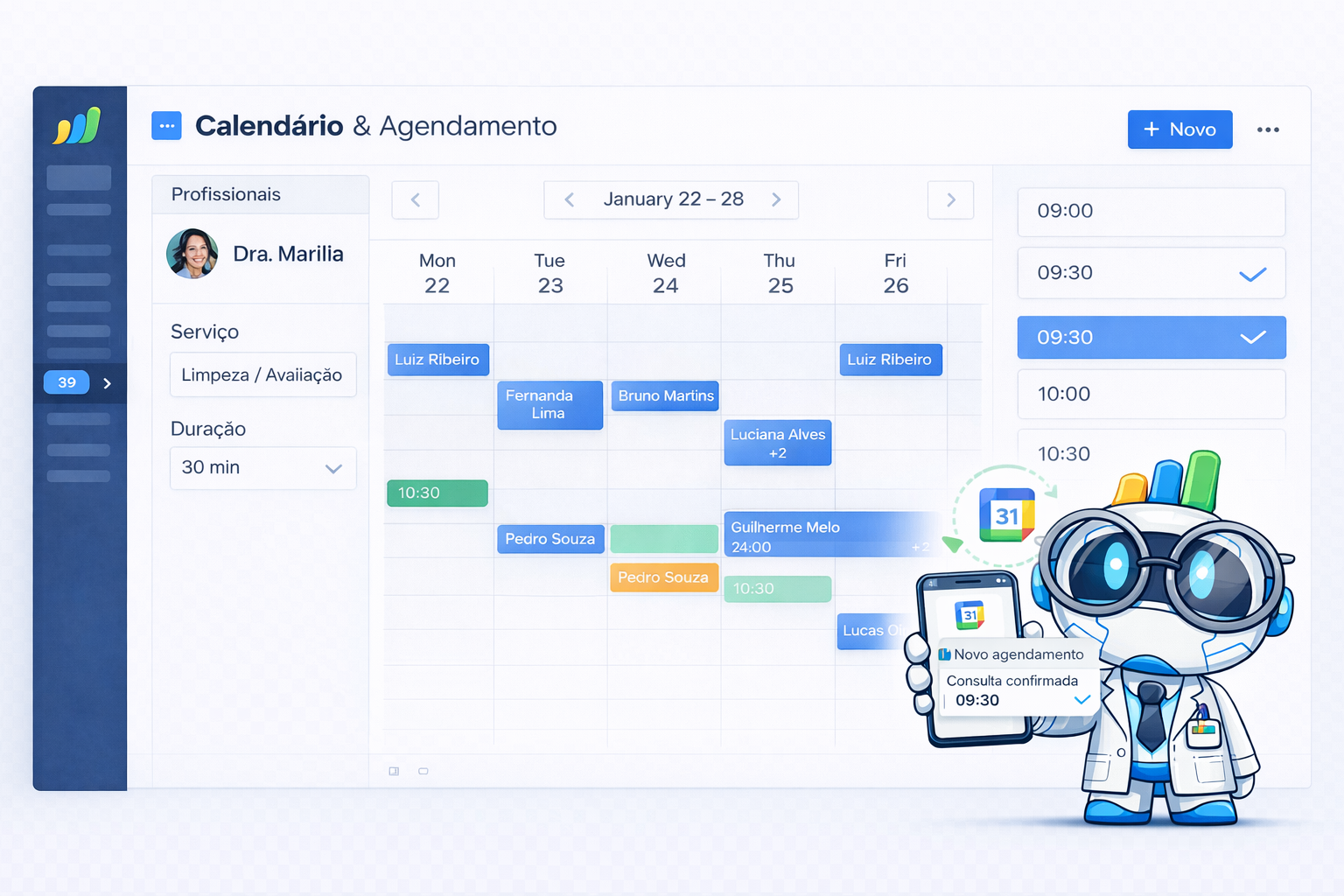 Calendários e Agendamento
