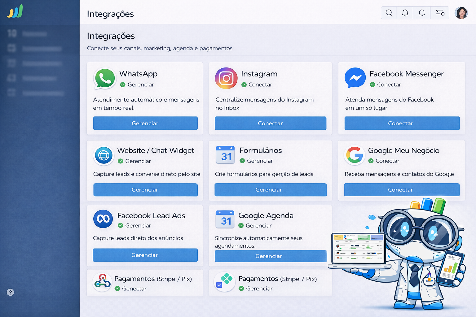 Painel de Integrações